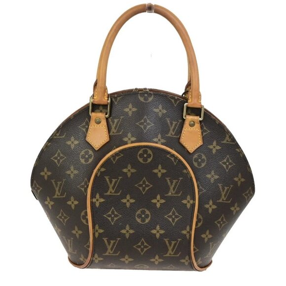 LOUIS VUITTON LV Logo Ellipse PM Hand Bag Monogram Leather Brown - Picture 4 of 15